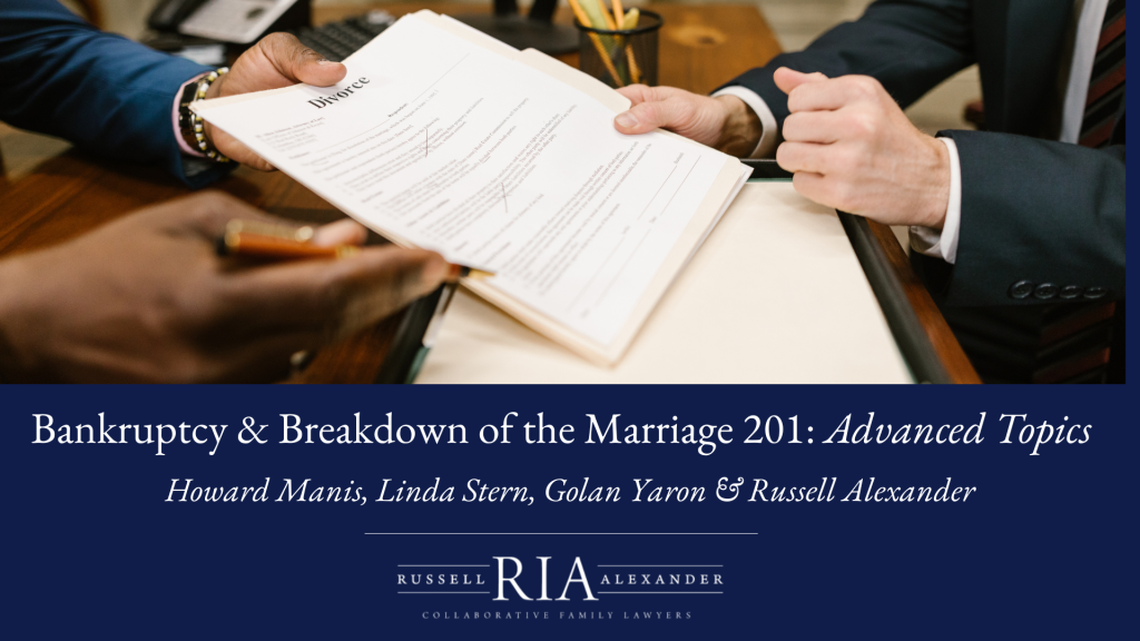 Bankruptcy & Breakdown of the Marriage - Advanced Topics Recording